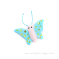 Cute butterfly shape paper wings catnip pet toy